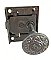 Antique Cast Iron Aesthetic Pattern Screen Door Latch Set - Circa 1880