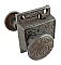 Antique Cast Iron Aesthetic Pattern Screen Door Latch Set - Circa 1880