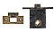 Antique Storm or Screen Door Mortise Latch with Strike Plate - Circa 1920