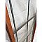 Antique Art Nouveau Leaded Glass Sidelight Window Pair With Tulip Design Circa 1905