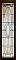 Antique Queen Anne Leaded and Beveled Glass Transom Window Sash - Circa 1900