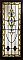 Large Antique Queen Anne Stained Glass Window Sash Circa 1880 - Blue, Green, Amber