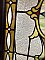 Large Antique Queen Anne Stained Glass Window Sash Circa 1880 - Blue, Green, Amber
