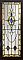 Large Antique Queen Anne Stained Glass Window Sash Circa 1880 - Blue, Green, Yellow