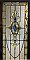 Large Antique Queen Anne Stained Glass Window Sash Circa 1880 - Blue, Green, Yellow