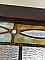 Large Antique Queen Anne Stained Glass Window Sash Circa 1880 - Blue, Green, Yellow