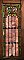 Antique Queen Anne Stained Glass Window Circa 1890 - Pinks, Green, Blue