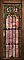 Antique Queen Anne Stained Glass Window Circa 1890 - Pinks, Green, Blue