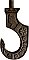 Antique Egyptian Revival Cast Iron Lantern or Plant Hook by Russell & Erwin - Circa 1880