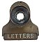 Antique Cast Bronze Mail or Letter Slot with Mouthpiece or Speaking Tube by Manhattan Electrical Supply Co. - Circa 1905