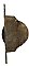 Antique Cast Iron Rounded End Window Sash or Axle Pulley