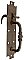 Antique Wrought Iron Scalloped Norfolk Thumb Latch Door Handle - Circa 1820