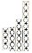 Antique Stars and Circles Art Deco Border / Liner Tile Set