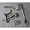 Antique Cast Iron Roggin's Thumb Latch Door Set - Circa 1888