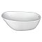 68-Inch Acrylic Single Slipper Freestanding Tub with Drain, White