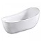 Aqua Eden 70-Inch Acrylic Freestanding Tub with Drain - White