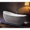 Aqua Eden 70-Inch Acrylic Freestanding Tub with Drain - White