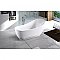 Aqua Eden 70-Inch Acrylic Freestanding Tub with Drain - White
