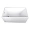 51-Inch Acrylic Freestanding Tub with Drain, White