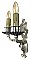 Pair of Antique Nickel Plated Nautical Galleon Ship Wall Sconces - Circa 1930