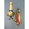 Antique Old English Cast Bronze Heraldic Single Arm Wall Sconce - Circa 1930