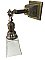 Antique Arts & Crafts Wrought Brass Wall Sconce - Circa 1910