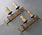 Antique Cast Iron Gothic Revival Sconce Pair - Circa 1920