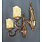 Brass Antique Belgian Sconces - Pair