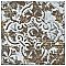 Aevum Dark Ornato 7-7/8" x 7-7/8" Ceramic Tile - Per Case of 21 Tile - 9.24 Sq. Ft. Per Case