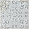 Aevum White Ornato 7-7/8" x 7-7/8" Ceramic Tile - Per Case of 21 Tile - 9.24 Sq. Ft. Per Case