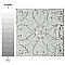 Aevum White Ornato 7-7/8" x 7-7/8" Ceramic Tile - Per Case of 21 Tile - 9.24 Sq. Ft. Per Case