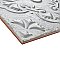 Aevum White Ornato 7-7/8" x 7-7/8" Ceramic Tile - Per Case of 21 Tile - 9.24 Sq. Ft. Per Case