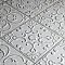 Aevum White Ornato 7-7/8" x 7-7/8" Ceramic Tile - Per Case of 21 Tile - 9.24 Sq. Ft. Per Case