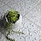 Aevum White Ornato 7-7/8" x 7-7/8" Ceramic Tile - Per Case of 21 Tile - 9.24 Sq. Ft. Per Case