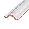 Trenza Grand Blanco Moldura 2" x 7-7/8" Ceramic Rope Wall Trim Tile - Sold by the individual piece