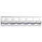 Trenza Grand Blanco Moldura 2" x 7-7/8" Ceramic Rope Wall Trim Tile - Sold by the individual piece