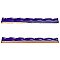 Trenza Grand Cobalto Moldura 2" x 7-7/8" Ceramic Rope Wall Trim Tile - Sold by the individual piece