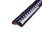 Trenza Cobalto Moldura 1" x 7-7/8" Ceramic Rope Pencil Wall Trim Tile - Sold by the individual piece
