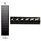 Trenza Grand Nero Moldura 2" x 7-7/8" Ceramic Rope Wall Trim Tile - Sold by the individual piece