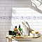 Captain Aquatico White 2" x 7-7/8" Ceramic Wall Trim Tile - Sold by the individual piece