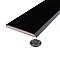 Battiscopa Glossy Black 3" x 13" Ceramic Wall Bullnose Trim Tile - Sold by the individual piece
