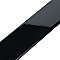 Battiscopa Glossy Black 3" x 13" Ceramic Wall Bullnose Trim Tile - Sold by the individual piece