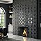 Stella Lustre Midnight 9-3/4" x 9-3/4" Porcelain Wall Tile - 16 Tiles Per Case - 10.88 Square Feet
