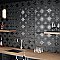 Stella Lustre Midnight 9-3/4" x 9-3/4" Porcelain Wall Tile - 16 Tiles Per Case - 10.88 Square Feet