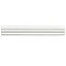 Blanco Brillo Zen 1-1/4" x 7-7/8" Ceramic Moldura Wall Trim Tile - Sold by the individual piece