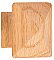 Square Oak Knob Large