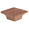 Arts & Crafts Diamond Pyramid Walnut Cabinet Knob - 2-1/4" X 1-1/2"