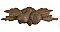 Carved Walnut Drawer Pull - Right Hand