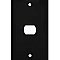 Matte Black Stamped Single Despard Opening Switchplate / Cover Plate