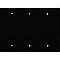 Antique Brass Forged Triple Blank Switchplate